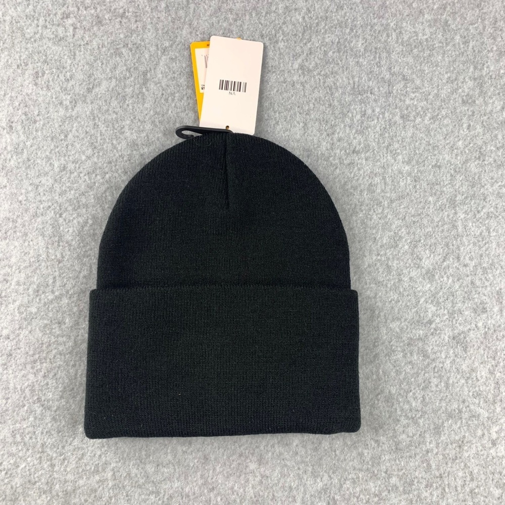 Carhartt Beanie Hat Mens OS Black Knit Acrylic Watch Cap A18 NWT
